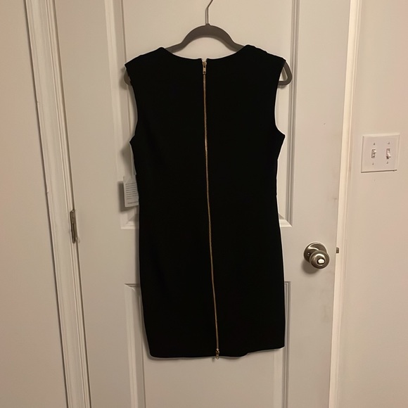 BEBE WOMENS LITTLE BLACK DRESS WITH PLUNGING DEEP V NECKLINE - Picture 4 of 6